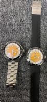 One watch and extra black rubber strap