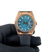 Rose Gold Blue Rubber