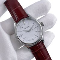 Silver Dial Brown LEATHER