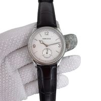 Silver dial +black strap