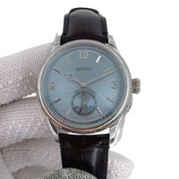 Blue dial +brown strap