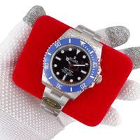 Black Dial Blue bezel NO Date