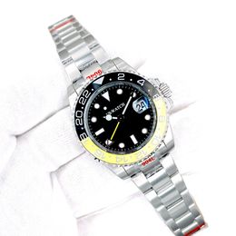 Jason007 Store U1 ST9 Watch Stainless Steel Black yellow Cermic Bezel Luxury Mens Mechanical Automatic Movement Adjustable Self-winding Men Watches Wristwatches