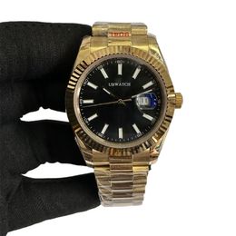 U1 Upgraded ST9 NEW Jubilee Gold Case Automatic Mechanical 41MM Size Mens Watch Stainless Steel luted Bezel Sapphire Glass Yellow Rolesor