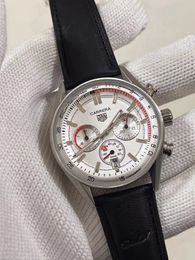 TAG Heuer CARRERA Chronosprint X Porsche Special Edition Men's Watch Stainless Steel Case Silver Case New Black Case