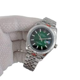 Rolex Datejust Ombre Green 126334 Tiffany 41mm Upgraded Jubilee Strap Automatic Stainless Steel Watch Bezel Men's Watch Sapphire Glass Case New Black Case