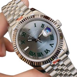Rolex Datejust Wimbledon 41mm Upgraded Jubilee Strap Automatic Stainless Steel Watch Bezel Men's Watch Sapphire Glass Case New Black Case