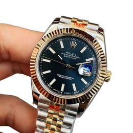 Rolex Two Tone Datejust Ombre Green 126334 Tiffany 41mm Upgraded Jubilee Strap Automatic Stainless Steel Watch Bezel Men's Watch Sapphire Glass Case New Black Case