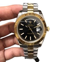 U1 Rolex Day Date 40MM Two Tone Case Automatic Stainless Steel Watch Bezel Men's Watch Sapphire Glass Case New