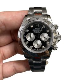 U1 Rolex Daytona 40MM Rose Gold Case Automatic Stainless Steel Watch Bezel Men's Watch Sapphire Glass Case New ST9