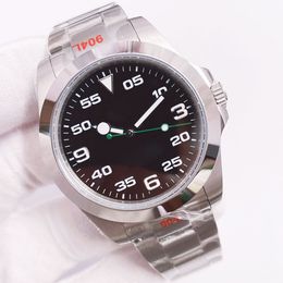 U1 Upgraded ST9 Watch Black Dial 40mm Mechanical movement Dial Stainless Steel 904L Fashion Watches