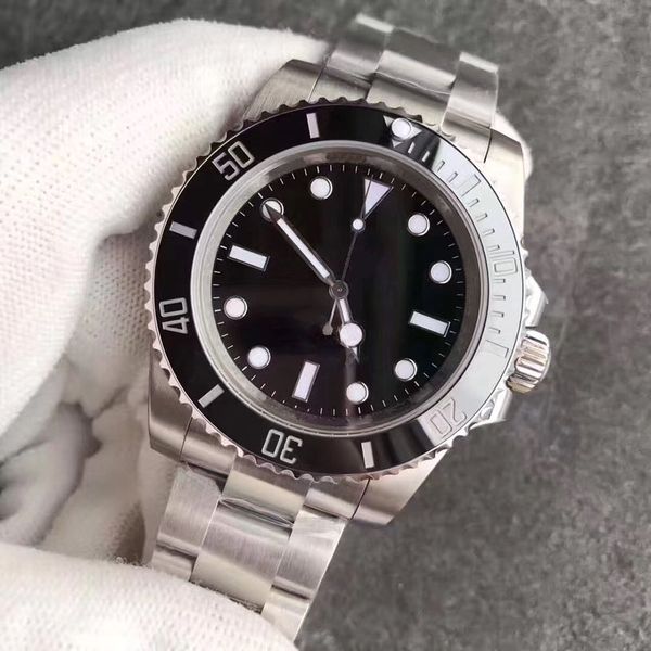 U1 Upgraded St9 Steel 41MM Steel Watch Big Automatic Mechanical Black Dial Sapphire Glass Date Ceramic Watches Men Stainless Wristwatches Bracelet new Glide Glasp
