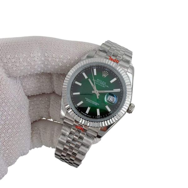 Rolex Datejust Ombre Green 126334 Tiffany 41mm Upgraded Jubilee Strap Automatic Stainless Steel Watch Bezel Men's Watch Sapphire Glass Case New Black Case