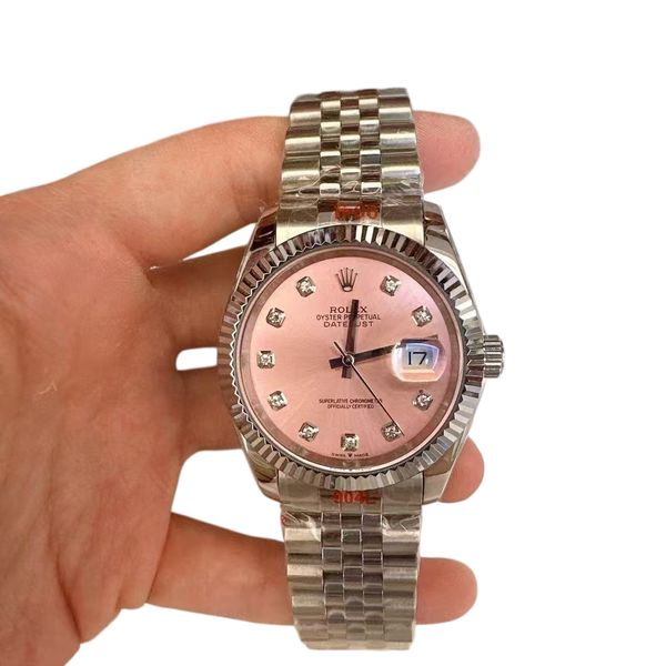 Rolex Datejust 36mm Upgraded Jubilee Strap Automatic Stainless Steel Watch Bezel Men's Watch Sapphire Glass Case New Black Case