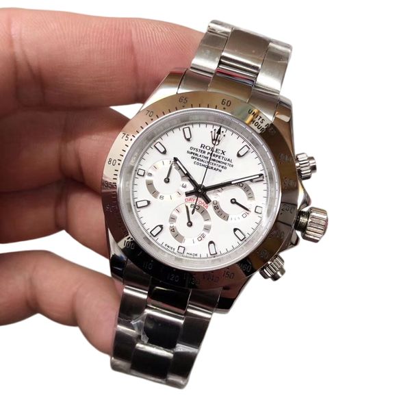 U1 Rolex Daytona 40MM Rose Gold Case Automatic Stainless Steel Watch Bezel Men's Watch Sapphire Glass Case New