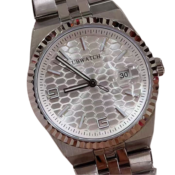 ST9 40MM Sapphire Glass Automatic Land Dweller Mechanical Mens Watches Durable Sturdy Stainless Steel White Arabic Number Wristwatches